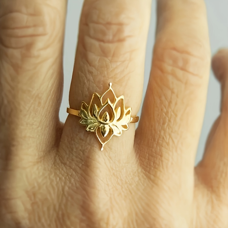 Lotus Ring for Women, Vacation, Parties, Wedding, Anniversary